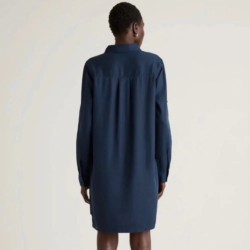 Quince Tencel Tunic Dress - Picture 3 of 6